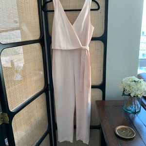 Club Monaco Gressah Sleeveless Tie-Waist Straight-Leg Jumpsuit